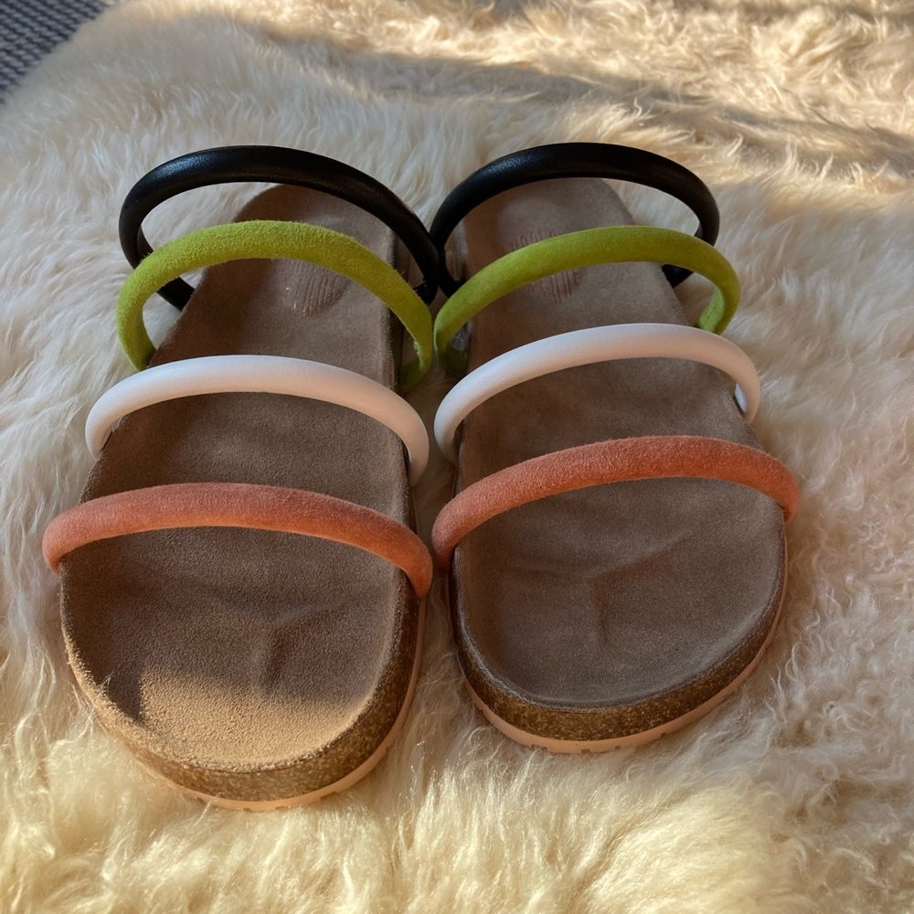 Charlotte Stone GLORIA sandals in “multi lime” size 10 — NIB/NWT🍋✨✨✨